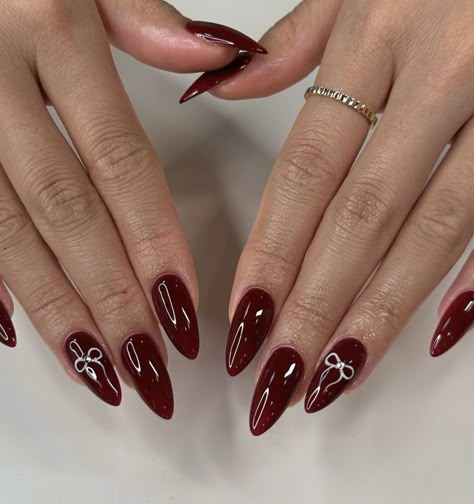 Dark Red Nails, Wine Nails, Grunge Nails, Blush Nails, Red Nail, Xmas Nails, Funky Nails, Chic Nails, Cute Acrylic Nails