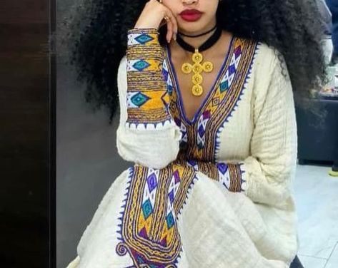 Simple Habesha Dress Fetil Habesha Kemis Zuria - Etsy Australia Ethiopian Wedding Dress, Eritrean Dress, Ethiopian Wedding, Ethiopian Clothing, Habesha Dress, Ethiopian Traditional Dress, Ethiopian Dress, Habesha Kemis, Traditional Dress