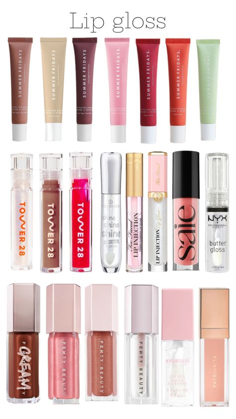 Makeup Collection Goals, Lip Injections, Makeup Items, Sephora Collection, Fenty Beauty, Makeup Collection, Sephora, Lip Gloss, Blush