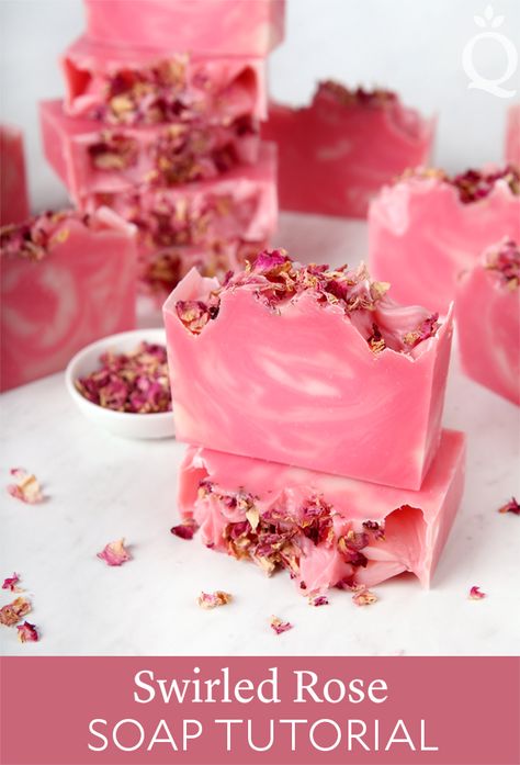 Swirled Rose Soap Tutorial - Soap Queen Diy Soap Recipe, Soap Queen, Săpunuri Handmade, Handmade Soap Recipes, Cold Process Soap Recipes, Soap Tutorial, Soap Making Recipes, Diy Kosmetik, Homemade Soap Recipes