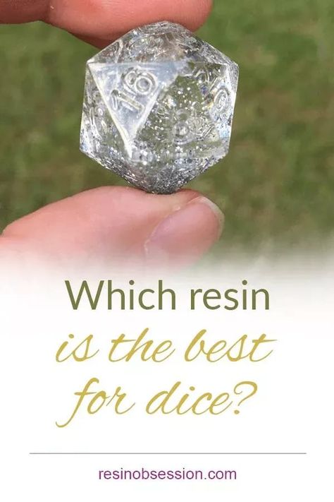 Get the details on choosing the best resin for your dice molds. Tips from a pro artist with 15 years of resin experience. Fairy Resin Crafts, Resin Dice Making, How To Make Resin Dice, How To Make Dnd Dice, Resin Dnd Dice Diy, Dnd Craft Ideas, Resin Dice Tutorial, Resin Dice Ideas, Diy Dnd Dice