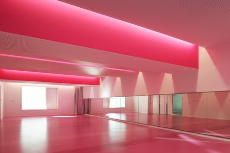 School | Dominique Coulon & associés | Archinect Dance Studio Design, Dance Studio Decor, Home Dance Studio, Dance Rooms, Home Dance, Boundary Walls, Dance School, School Pictures, Studio Decor