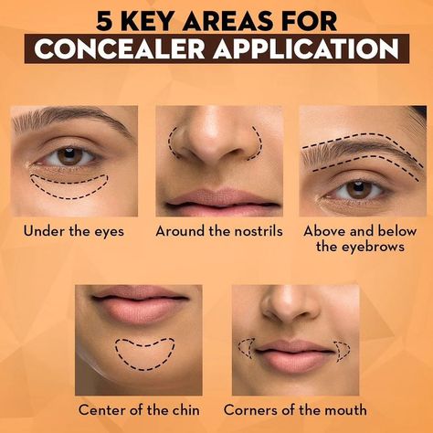 Discover 5 areas to apply concealer 😻 #makeup #makeuptutorial #makeupartist #makeuplover #concealer #beautiful #beautybloggers #beautycommunity #lahore #tricks #tips #hack #aseya_salon Concealer Tips How To Apply, Where To Apply Concealer, Diy Concealer, Concealer Tricks, Apply Concealer, Homemade Hair Mask, Face Skincare, Hair Mask For Damaged Hair, Makeup Order