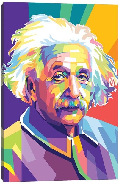 Inventors & Scientists Canvas Art | iCanvas Albert Einstein Poster, Wpap Art, E Mc2, Grand Art, Albert Einstein, Wood Bars, Framed Canvas Prints, Art Sur Toile, Online Wall Art