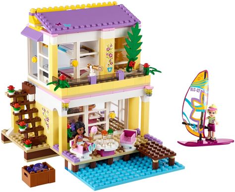 lego friends Legos Sets, Fruit House, Lego Beach, Lol Kids, Lego Friends Sets, Beach House Vacation, Lego Girls, Candy Fruit, Lego System