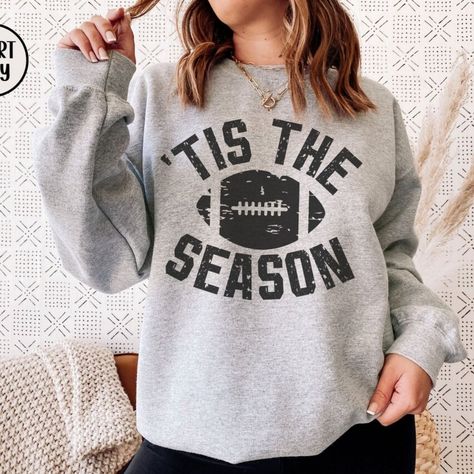 Unisex Sweatshirt -- Made To Order -- Gildan - 50% Cotton, 50% Polyester - Size Tts: True To Size - Various Sizes: S, M, L, Xl, 2xl - Unisex Sizing Sweatshirt - Loose Fit . Sewn In Label - Great Gift Ideas For Family Or Friends - Please Wash In Cold Water After Your First Use Football Sweatshirt Designs, Football Decorations Diy, Tis The Season Football, Football Moms, Cricket Crafts, Gift Ideas For Family, School Spirit Wear, Football Decorations, Football Mom Shirts