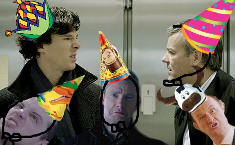 If you ever need a Sherlock birthday card... Sherlock Birthday, Vatican Cameos, Benedict And Martin, Sherlock 3, Sherlock Fandom, Sherlock John, 221b Baker Street, John Watson, Johnlock