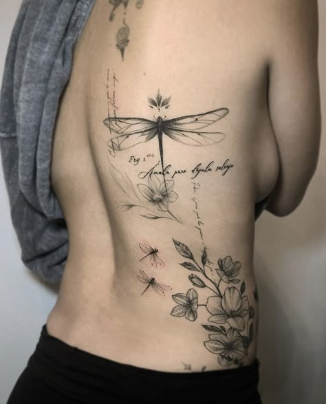 Infinity Dragonfly Tattoo For Women, Dragon Fly Tattoo For Women, Dragonfly Tattoo For Women, Dragonfly Tattoo Design With Flowers, Dragonfly Tatoos, Small Spiritual Tattoos, Dragonfly Tattoos, Mastectomy Tattoo, Dragonfly Tattoo Design