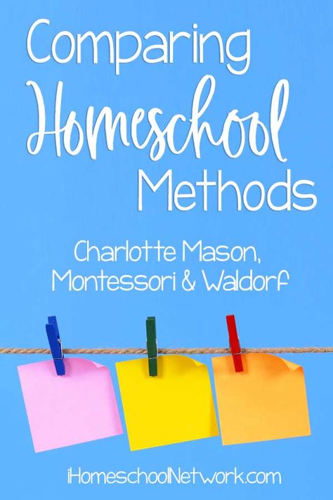 Comparing Homeschooling Methods: Charlotte Mason, Montessori, and Waldorf • #homeschooling #homeschoolhelp Waldorf Kindergarten Homeschool, Homeschool Philosophies, Waldorf Kindergarten Classroom, Waldorf Method, Charlotte Mason Co-op, Charlotte Mason Educational Center, Homeschool Methods, Charlotte Mason Copywork, Waldorf Learning