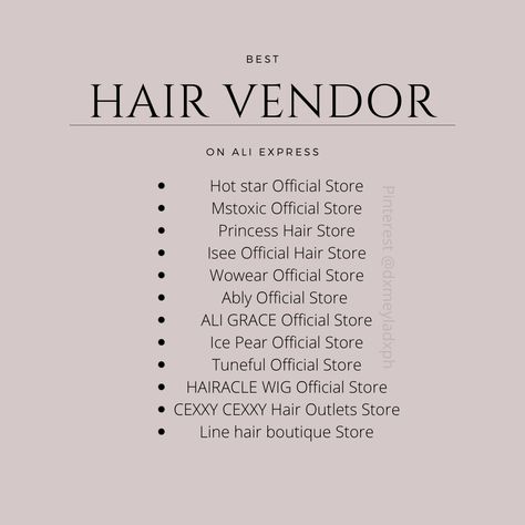 Hair Vendor | Ali Express Aliexpress Wigs, Hairstylist Marketing, Hair Care Business, Small Business Marketing Plan, Hairstyles Wigs, Business Plan Outline, Hairstylist Quotes, Small Business Instagram, Aliexpress Hair