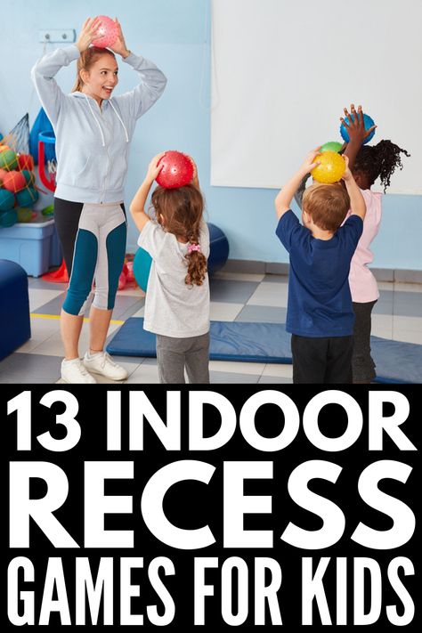 Indoor Recess Games, Indoor Recess Activities, Fun Classroom Games, Recess Activities, Recess Games, Games For Kids Classroom, Indoor Recess, Physical Activities For Kids, Indoor Games For Kids