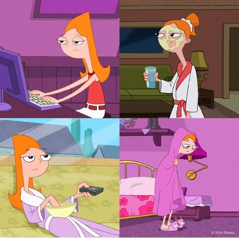 Friends Cartoon Aesthetic, Candace Flynn Aesthetic, Candice Phineas And Ferb, Candace From Phineas And Ferb, Phineas And Ferb Aesthetic, Candace Phineas And Ferb, Candace And Jeremy, Dope Cartoons, Phineas Y Ferb