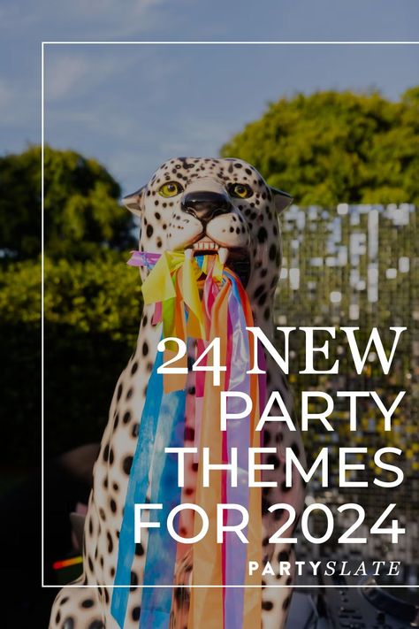 Just when you thought you've seen it all when it comes to creative party themes, we're here to surprise you. Discover 24 unique party themes for 2024 — and start planning on PartySlate.com. Popular Party Themes, Birthday Themes 2024, Party Themes Ideas For Adults, Party Theme For New Year, Popular Party Themes 2023, Soiree Theme, May Theme Party Ideas, Trending Party Themes, Creative Birthday Themes