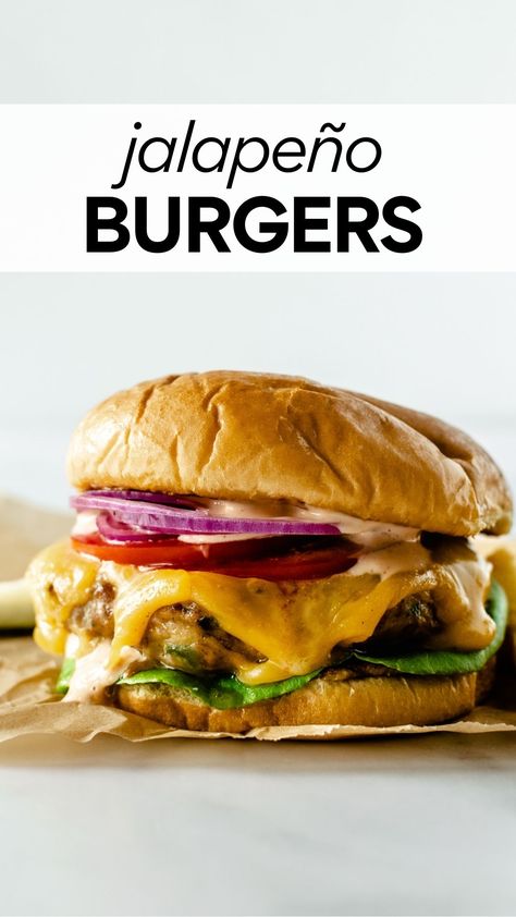 Jalapeño Turkey Burgers, Jalapeno Burger Recipe, Jalapeno Burger, Ground Turkey Recipes Easy, Burger Recipes Beef, Comfort Casseroles, Turkey Burger Recipes, Turkey Burger, Ground Turkey Recipes