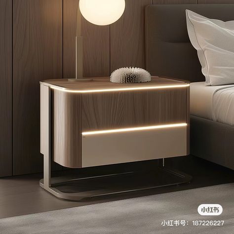 Luxury Bed Side Table Design, Cabinet Design Ideas Bedroom, Side Tables Bedroom Modern Luxury, Modern Bedroom Table, Side Tables Bedroom Modern, Modern Bedside Table Design, Black Bedside Cabinets, Creative Bedside Table, Bed Side Table Design