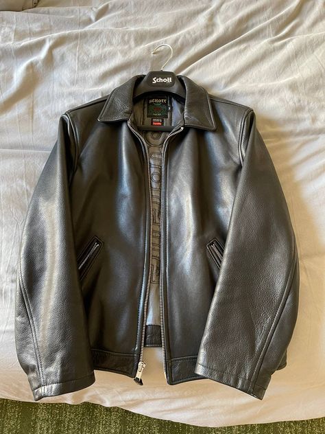 Schott Leather Jacket, Schott Jacket, Men's Outerwear, Mens Outerwear, Leather Jackets, Leather Jacket, Leather