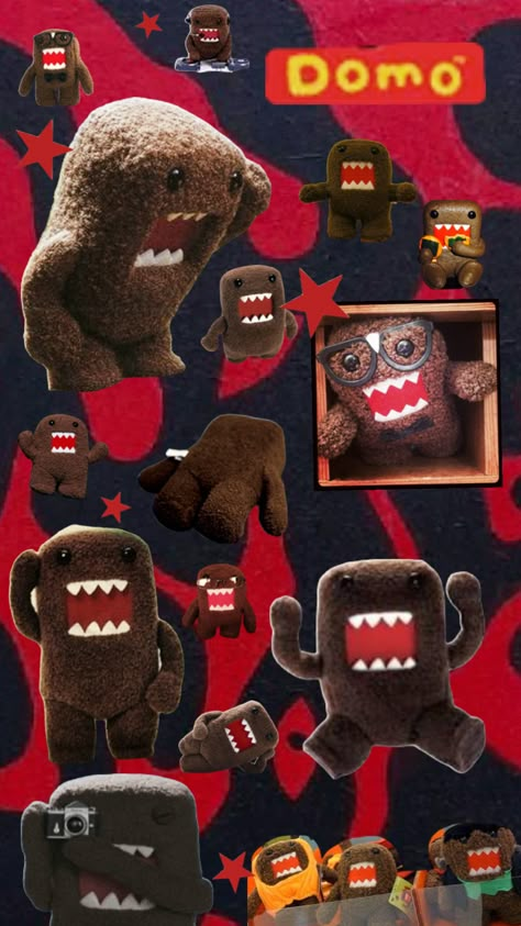 Domo Kun Wallpapers, Domo Wallpaper Iphone, Domo Phone Wallpaper, Domo Wallpaper, Domo Kun Backpack, Domo Black Background, Domo Backpacks, Cultura Hip Hop, Domo Kun