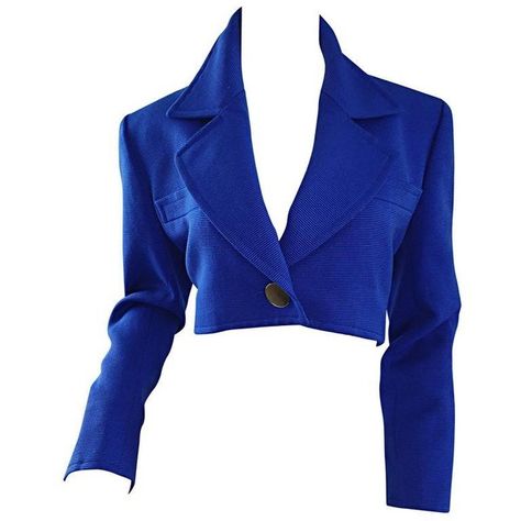 Preowned Vintage Yves Saint Laurent Rive Gauche Electric Royal Blue... (21.690 UYU) ❤ liked on Polyvore featuring outerwear, jackets, tops, blue, cropped blazer, blue bolero jacket, cropped bolero jacket, royal blue bolero and cropped blazer jacket Cute Maxi Skirts, Royal Blue Jacket, Royal Blue Blazers, Gala Outfit, Vintage Yves Saint Laurent, Slim Blazer, Cropped Blazer Jacket, Vintage Ysl, Maxi Skirt Outfits