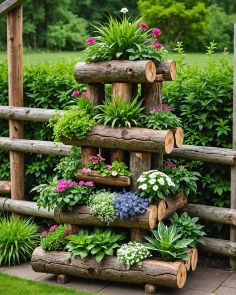 20 Tall Planter Ideas For Vertical Gardens - Toolz Geek Small Garden Yard Ideas, Vertical Garden Ideas Outdoor, Outdoor Gardens Ideas, Backyard Planter Ideas, Very Small Garden Ideas, Garden Planter Ideas, Ideas Jardin, Vertical Garden Plants, Garden Decoration Ideas