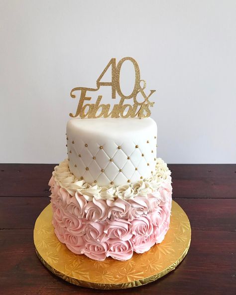 40 and fabulous birthday cake 50 Fabulous Birthday Cakes, 40th Birthday Cake Toppers For Women, 40th Birthday Cake Women, Cake 40 Birthday Woman, 40th Cake Ideas Women, 40th Birthday Cake For Women Elegant, 60 And Fabulous Cake, 40th Bday Cake For Women, Fabulous Birthday Cakes