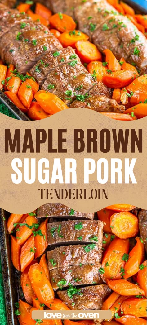 Tenderloin Recipes Oven, Pork Loin Recipes Oven, Brown Sugar Pork Tenderloin, Oven Roasted Pork Tenderloin, Baked Pork Loin, Easy Pork Tenderloin Recipes, Roasted Pork Tenderloin Recipes, Pork Tenderloin Oven, Easy Pork Tenderloin