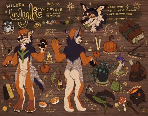 Wolf Fursona Reference Sheet, Sona Ref Sheet, Halloween Fursona, Fursuit Reference Sheet, Fursona Reference Sheet, Fursona Design, Fursona Ref Sheet, Anthropomorphic Ideas, Fursona Ideas