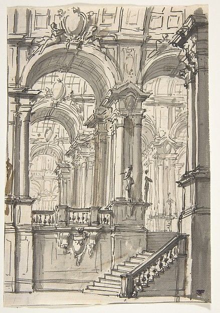 Architecture Drawing Art, Ink Brush, Stage Set, Arte Fantasy, Architecture Sketch, Book Art Drawings, Sketchbook Art Inspiration, Art Drawings Sketches, Vintage Wall