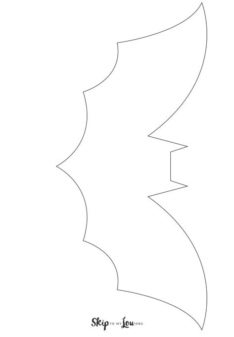 Bat Template | Skip To My Lou Bat Outline Templates, Free Bat Pattern, Bat Template Free Printable, Bat Stencil, Bat Outline, Ghost Template, Bat Template, Vampire Party, Bat Craft