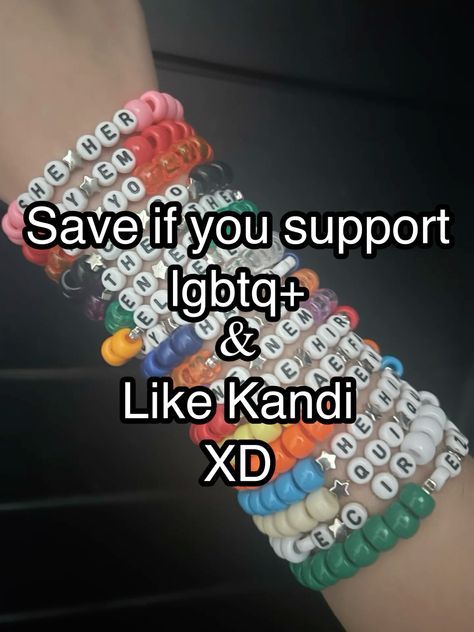 Simple Kandi Ideas, Kandi Singles Ideas Words, Cool Kandi Ideas, Kandi Color Combos, How To Make Kandi, Kandi Ideas Bracelets, Kandi Necklace Ideas, Kandi Words, Kandi Words Ideas