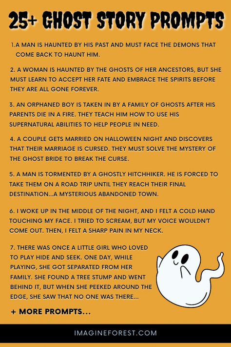 ghost story prompts Spooky Story Ideas, Ghost Story Ideas Writing Prompts, Spooky Prompts, Ghost Prompts Writing, How To Write Ghost Stories, Scary Story Prompts Writing, Ghost Story Ideas, Ghost Story Prompts, Ghost Prompts