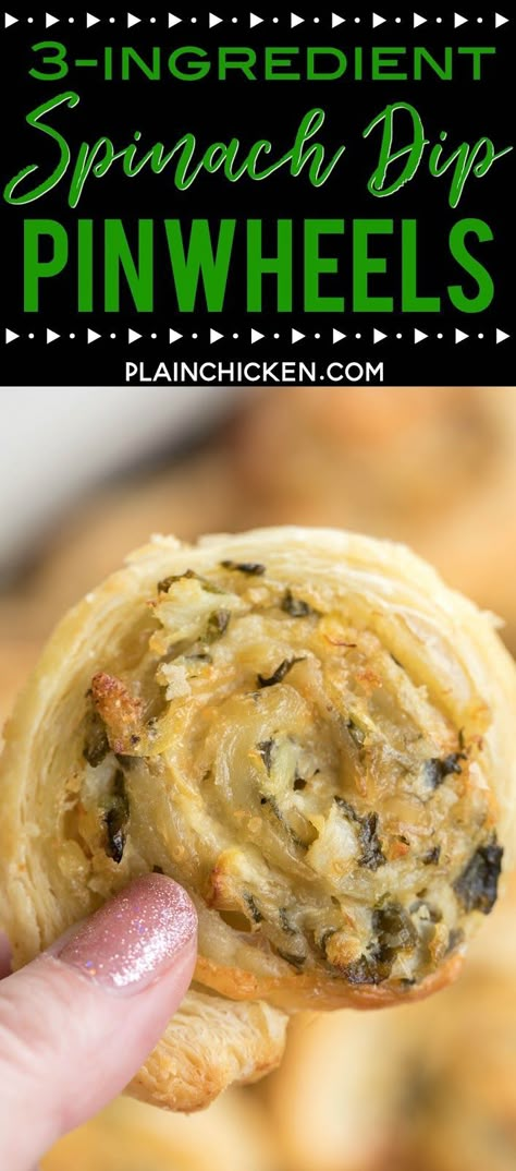 Spinach Dip Pinwheels, Cheese And Puff Pastry, Thanksgiving Appetizers Easy, Spinach And Artichoke Dip, Pinwheel Appetizers, Jalapeno Pepper, Make Ahead Appetizers, Puff Pastries, Pinwheel Recipes