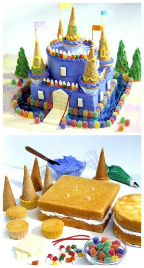 Castle cake Castle Birthday Cakes, Medieval Recipes, Castle Cake, Crazy Cakes, Cake Tutorial, Birthday Cake Kids, Food Cakes, Cake Decorating Tips, Cake Decorating Techniques