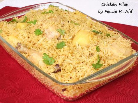 Chicken Pilau | Fauzia's Kitchen Fun Ismaili Recipes, Chicken Pilau, Rice Biryani, Pakistani Cooking, Rice Meals, Ramadan Ideas, Eid Food, Bon Apetit, Indian Rice