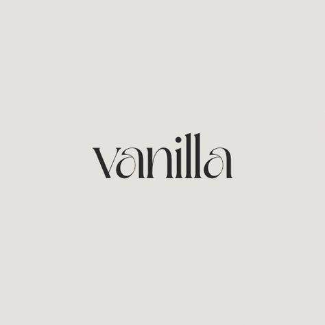 Bakery Logos Ideas, Vanilla Logo Design, Vanilla Tattoo, Bakery Font, Vanilla Logo, Vanilla Drinks, Hair Logo Design, Makeup Logo Design, Skincare Logo