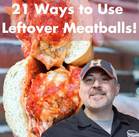 What To Make with Leftover Meatballs (21 Recipes I’ve Personally Made) Spaghetti Meatballs Sauce, Leftover Meatball Recipes, Meatball Recipies, Chopped Cheese Sandwich, Homemade Meatballs Recipe, Leftover Meatballs, Leftover Spaghetti, Meatball Sliders, Chopped Cheese