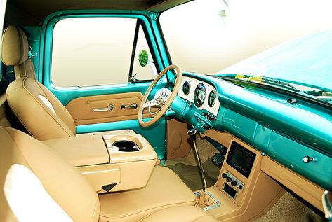 1966 Ford F100 Interior | SpeedProPhoto | Flickr F100 Interior, 72 Chevy Truck, 1971 Ford F100, Built Ford Tough, Semi Trucks Interior, Old Ford Trucks, Car Pinstriping, Classic Ford Trucks, 1964 Ford