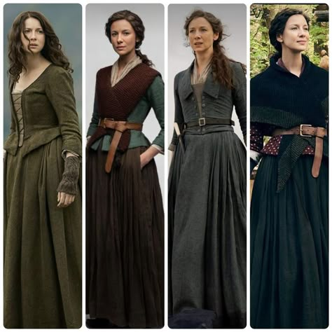 Clair Outlander Outfits, Claire Outlander Outfits, Outlander Costumes Halloween, Outlander Aesthetic Fashion, Outlander Costumes Diy, Outlander Outfits Inspiration, Outlander Outfits, Outlander Dresses, Outlander Cosplay