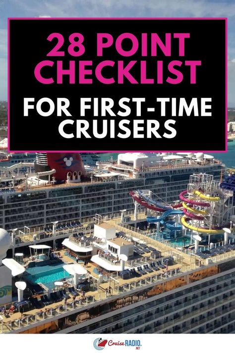 Overhead view of a cruise ship's top deck featuring a water slide and sunbathing areas. How To Plan For A Cruise, How To Plan A Cruise, How To Prepare For A Cruise, First Time Cruise Tips Packing Lists, European Cruise Aesthetic, Celebrity Equinox Cruise Tips, Cruise Fun Ideas, Cruise Ship Essentials, Pack For Cruise