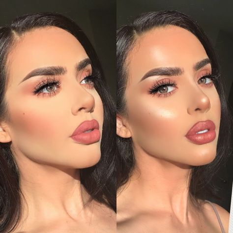 Matte vs GLOWY ✨ Which one are you? ✨ Create the perfect contour using our Cream Stick Collection 🔥 Get these makeup bag essentials for just €12.95 on our website (offer ends soon) 🙌🏻 Complete your look with The Ultimate Trio Palette for that stunning GLOW ✨ Available on www.sosubysj.com ✨ 📸 @jessieann_g 🔥🔥 #sosubysj #contour #glow Glamor Makeup, Matte Make Up, Perfect Contour, Makeup Cantik, Makeup Memes, Ball Ideas, Makeup Bag Essentials, Bronze Makeup, Makeup Bridal