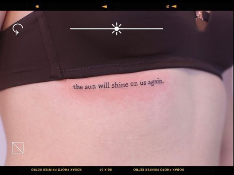 The sun will shine on us again.💫 'Original. No filter.' | Instagram The Sun Will Shine On Us Again Tattoo, The Sun Will Shine On Us Again, The Sun Will Shine Again, Teen Doctor, Filter Instagram, No Filter, Instagram Filter, Tattoo Inspo, Shine On