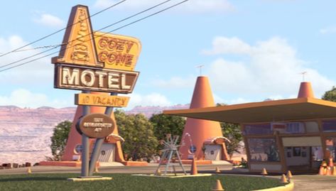 Cozy Cone Motel, Cars Movie Characters, A Bugs Life Characters, Finding Nemo Characters, Spring Movie, Disney Cars Party, Radiator Springs, Disney Wiki, Cars Party