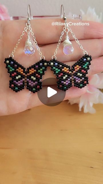 Outdoor Video, Earring Tutorial, Jewelry Making Tutorials, Beading Tutorials, Butterfly Earrings, It's Hard, Diy Earrings, The Process, I Tried