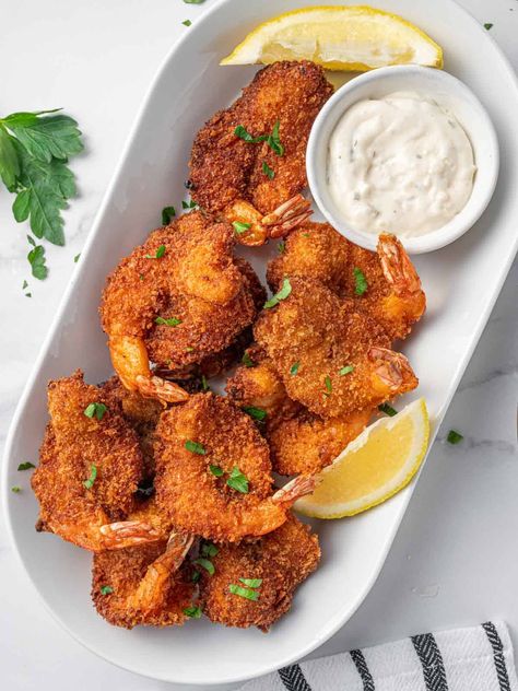 Breaded Butterfly Shrimp, Butterfly Shrimp, Calamari Recipes, Brown Butterfly, Popcorn Shrimp, Crispy Shrimp, Gluten Free Bread Crumbs, Curry Shrimp, Frozen Shrimp