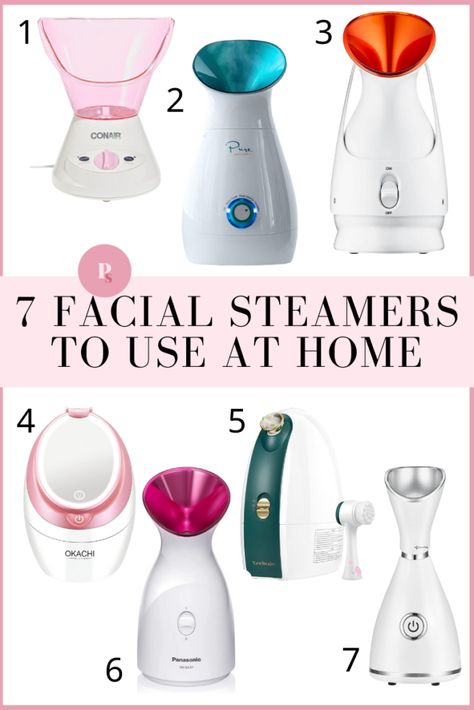 Face Steamer Routine, Steam Your Face At Home, Skin Care Routine With Steamer, Face Steamer Benefits, Face Steamer Aesthetic, Steamer For Face, Facial Steamer Routine, Facial Steamer Routine Steps, Benefits Of Facial Steaming