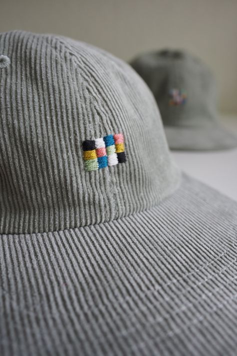 Hand-embroidered six panel snapback cap with a minimalist print Hand Embroidered Gifts For Men, Men’s Embroidery, Casual Embroidered Cotton Dad Hat, Embroidery Ideas For Men, Masculine Embroidery, Casual Embroidered Dad Hat, Embroidered Baseball Cap One Size, Embroidery Minimal, Minimalist Embroidery