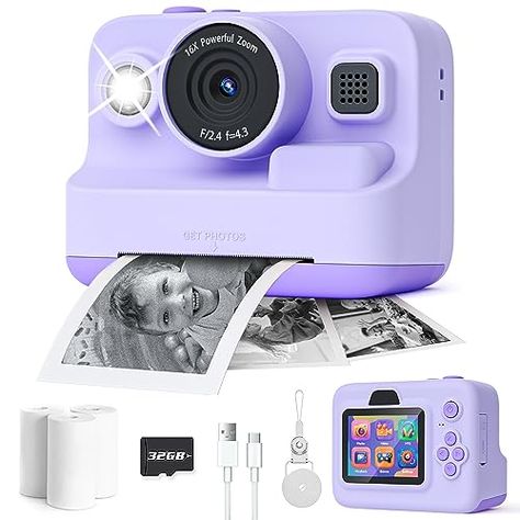 Christmas Gifts For Girls 9-10, Christmas Gifts For Girls 6-8, Toys For Girls 8-9, Gifts For Girls 8-10, Instant Print Camera, Kids Camera, Presents For Girls, Popular Toys, Instant Camera