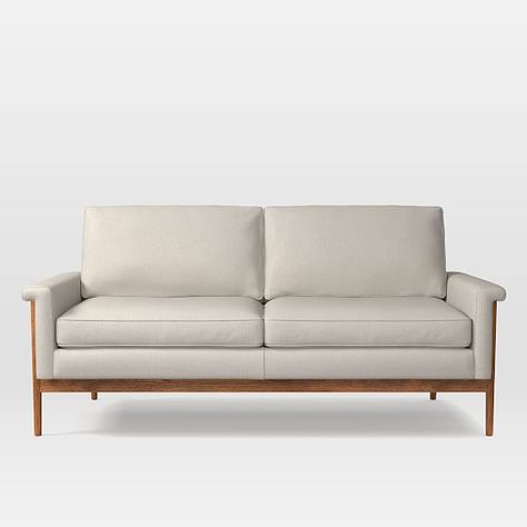 Wood Frame Loveseat, Sofa Wood Frame, Scandinavian Sofas, Patterned Armchair, Oversized Furniture, 5 Seater Sofa, Mid Century Sofa, Computer Room, Stackable Chairs