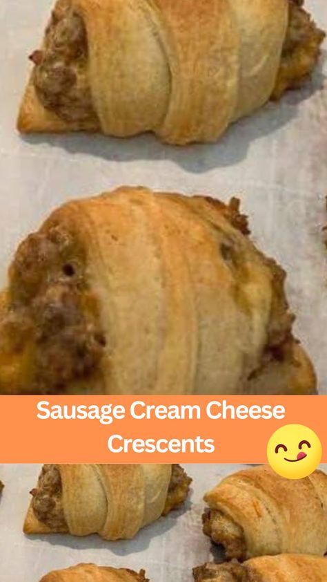 Try our simple and delicious Sausage Cream Cheese Crescents recipe! Made with savory sausage, creamy cheese, and flaky crescent rolls, it's perfect for breakfast or brunch. Quick, easy, and satisfying! Crescent Roll Recipes Appetizers, Sausage Cream Cheese Crescent Rolls, Sausage Cream Cheese Crescents, Sausage Crescent Rolls, Sausage Crescents, Crescent Roll Appetizers, Crescent Roll Breakfast Recipes, Sausage Cream Cheese, Cream Cheese Crescent Rolls