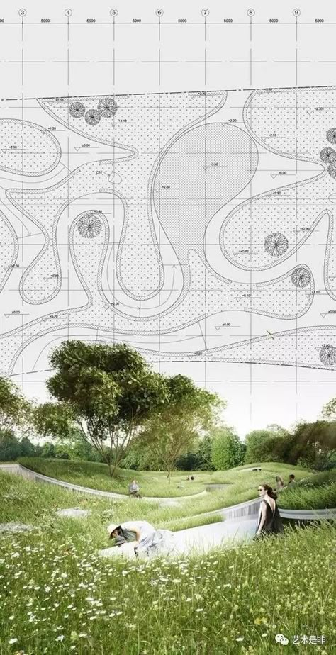 Landscape Design Drawings, Urban Landscape Design, Architecture Graphics, Landscape Design Plans, Layout Architecture, Landscape Plan, Expo 2015, Landscape Architecture Design, Landscape Plans