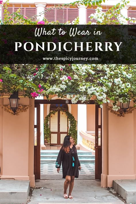 Pondicherry Looks, Dresses For Pondicherry, Caption For Pondicherry Trip, Pondicherry Trip Outfits, Dress To Wear In Pondicherry, Photo Ideas In Pondicherry, Pondy Trip Outfit, Poses In Pondicherry, Pondicherry Dress Ideas